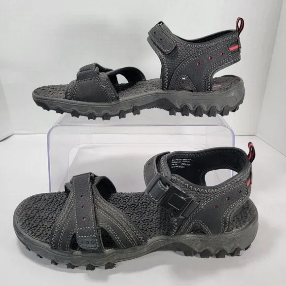 Everest Womens 10 Black Hiking Sandals Walking Rugged Ankle Strap Gorpcore