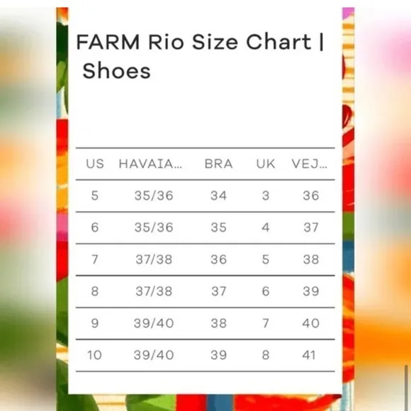 Farm Rio Toucans Crochet Puffy Flip Flop Size 6
