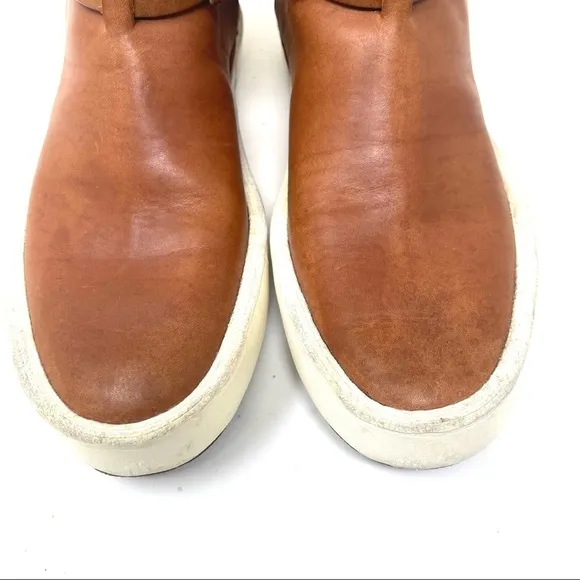 Feit 3-Wrap Jodhpur brown leather ankle platform Boots size 37