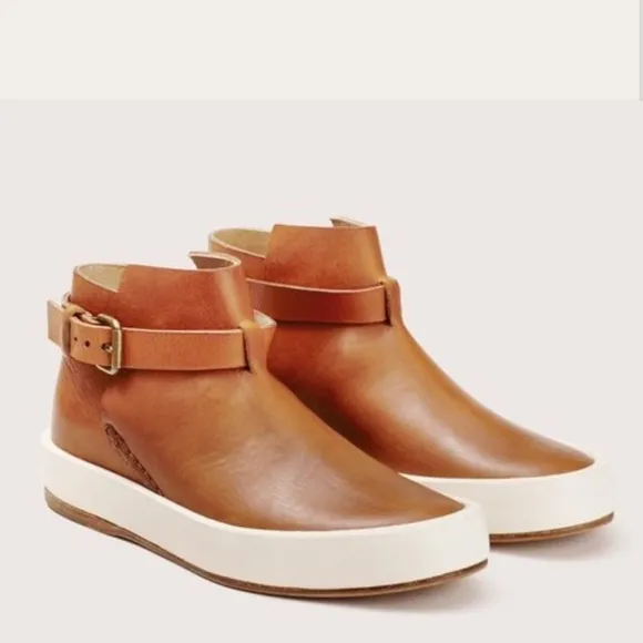 Feit 3-Wrap Jodhpur brown leather ankle platform Boots size 37