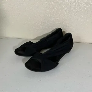FENDI Black Tulle Mesh Open Toe Sandals size EU 38 US 8