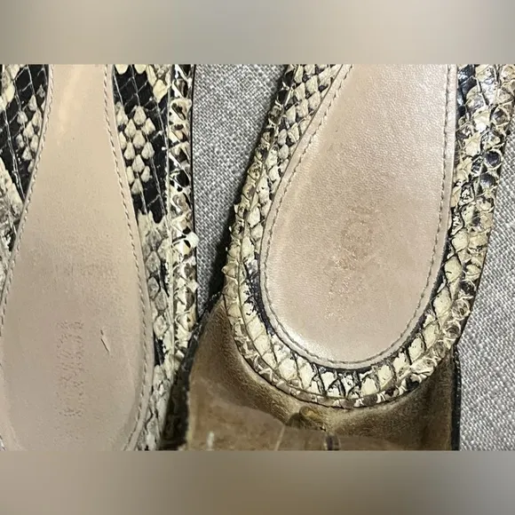 FENDI Snakeskin Python Gladiator Strappy Sandals Flats