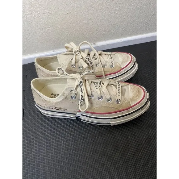 Feng Chen Wang X Converse All Star Chuck 70 Low Top Brown Sneakers Women Size 8