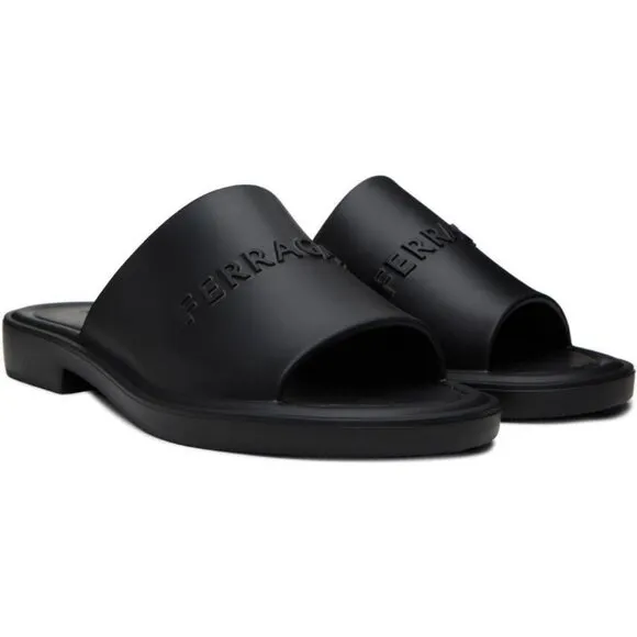Ferragamo Giuneva Rubber Slide Men's Size 8 M