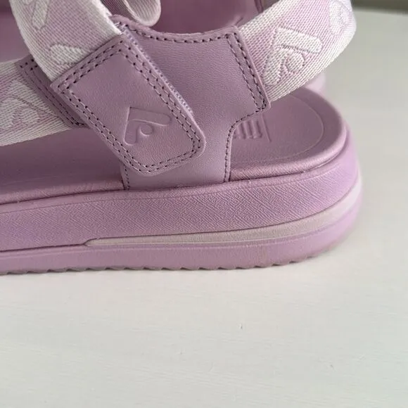 FITFLOP WEBBING BACK STRAP SANDALS. WILD LILAC