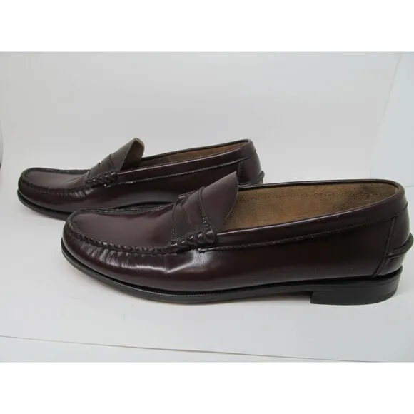 Florsheim Berkley FLS 17058-05 Mens Burgundy Leather Penny Loafers  US 11.5  B