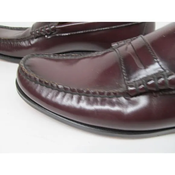 Florsheim Berkley FLS 17058-05 Mens Burgundy Leather Penny Loafers  US 11.5  B