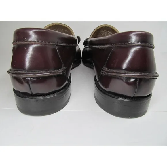 Florsheim Berkley FLS 17058-05 Mens Burgundy Leather Penny Loafers  US 11.5  B