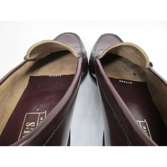 Florsheim Berkley FLS 17058-05 Mens Burgundy Leather Penny Loafers  US 11.5  B