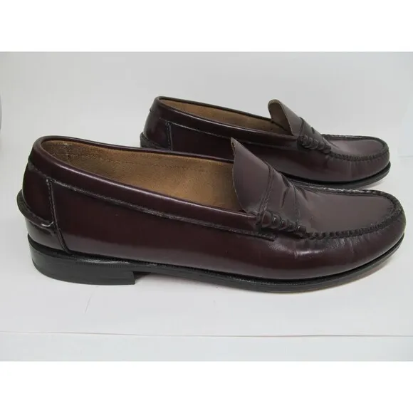 Florsheim Berkley FLS 17058-05 Mens Burgundy Leather Penny Loafers  US 11.5  B