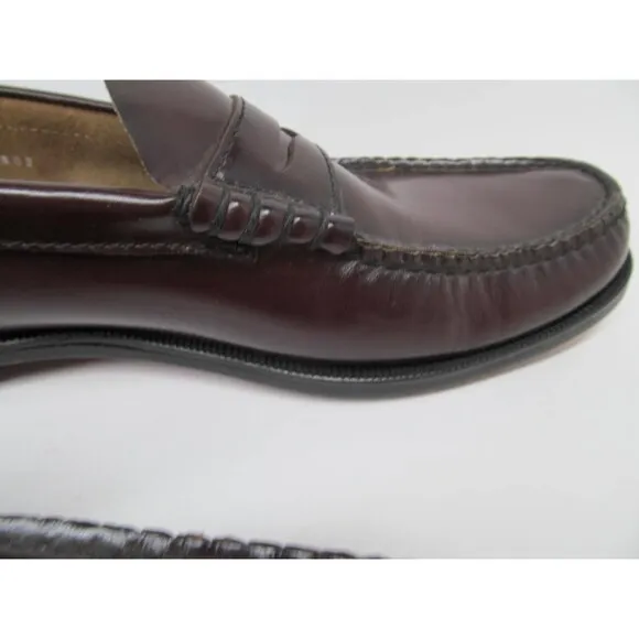 Florsheim Berkley FLS 17058-05 Mens Burgundy Leather Penny Loafers  US 11.5  B