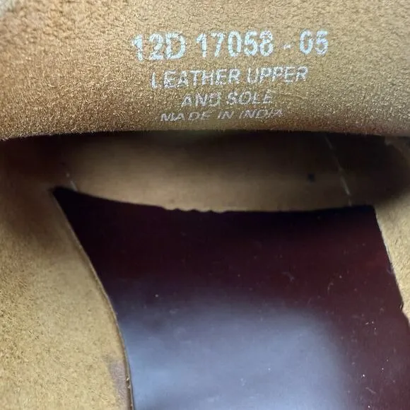 Florsheim‎ Central Penny Loafers Shoes Berkley Burgundy Leather Size 12 #17058