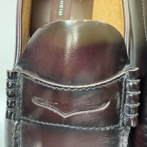 Florsheim‎ Central Penny Loafers Shoes Berkley Burgundy Leather Size 12 #17058