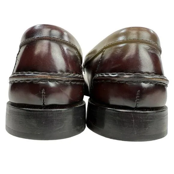 Florsheim‎ Central Penny Loafers Shoes Berkley Burgundy Leather Size 12 #17058