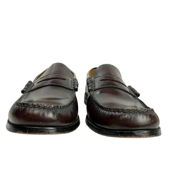 Florsheim‎ Central Penny Loafers Shoes Berkley Burgundy Leather Size 12 #17058