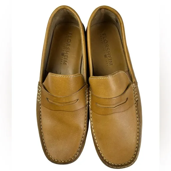 FLORSHEIM‎ Men’s Leather Penny Loafers Slip On Size 10 EEE Wide