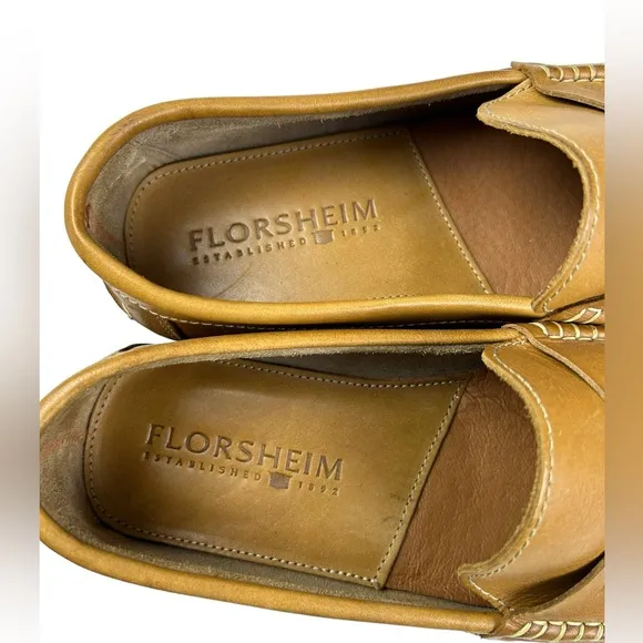 FLORSHEIM‎ Men’s Leather Penny Loafers Slip On Size 10 EEE Wide