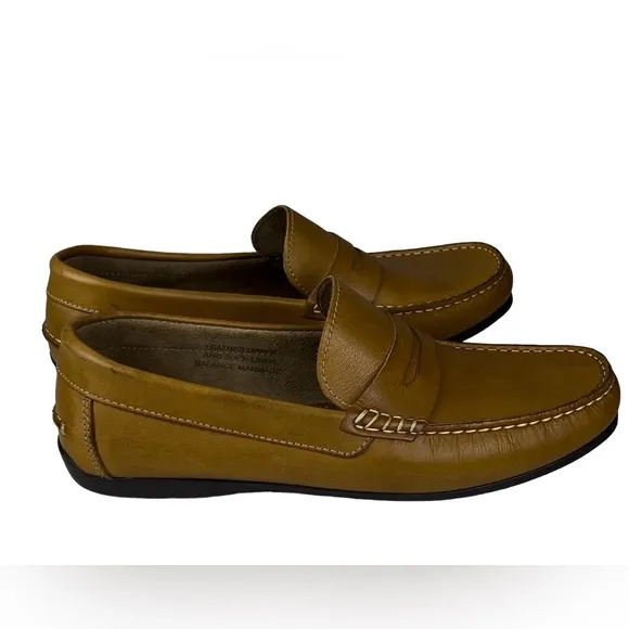 FLORSHEIM‎ Men’s Leather Penny Loafers Slip On Size 10 EEE Wide