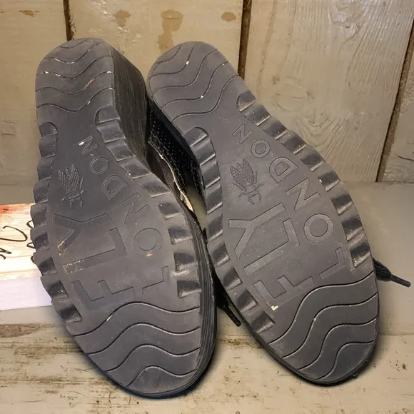 Fly London Yedu Lace Up Wedge Leather Sandals