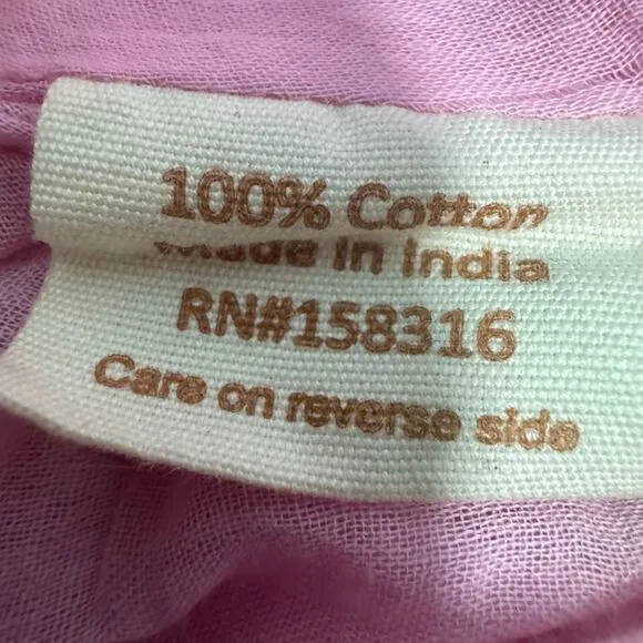 Fox in Gown Bella Cotton Halter Tiered Maxi Dress Pink Gold XS