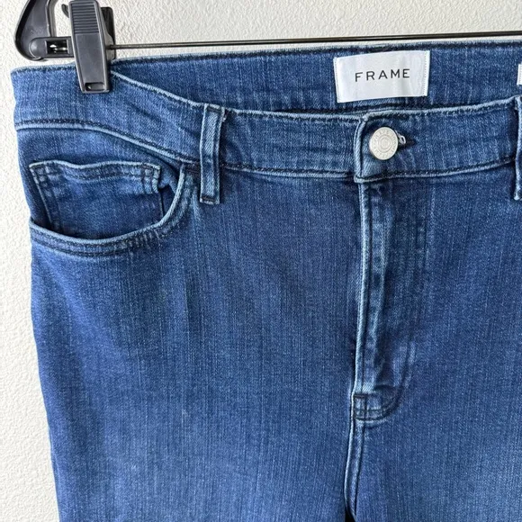 FRAME Le High Straight Jeans Thunderstorm Denim Casual Women’s 30