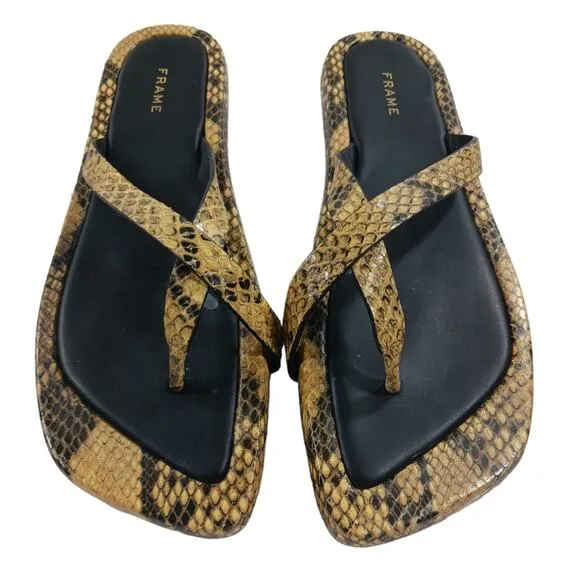 FRAME le Montauk Sandals GUC $298  size 37.5 US 7      S2394
