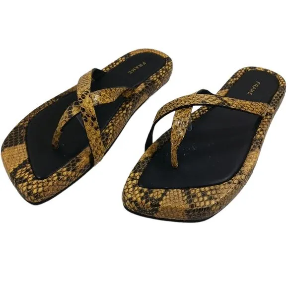 FRAME le Montauk Sandals GUC $298  size 37.5 US 7      S2394