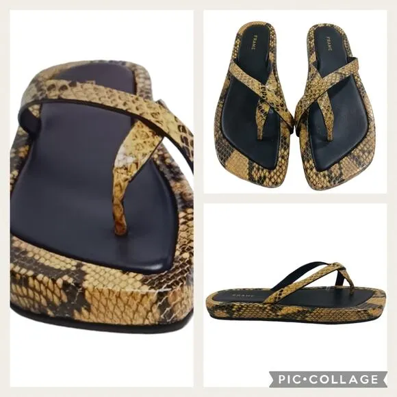 FRAME le Montauk Sandals GUC $298  size 37.5 US 7      S2394