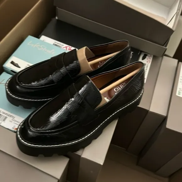 FRANCO SARTO Balin Lug Sole Loafers (WIDE)