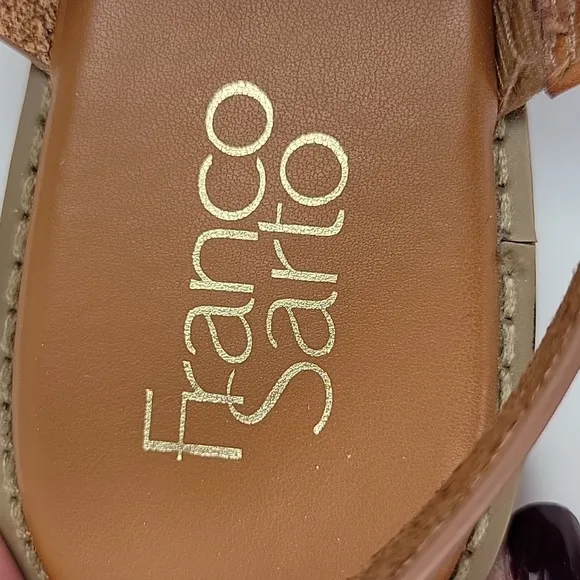 Franco Sarto Gabby 2 Criss- Cross Sandals Brown Size 8