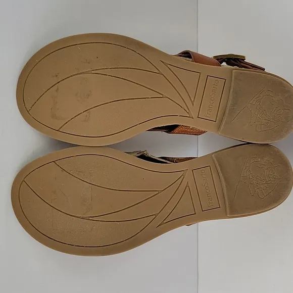 Franco Sarto Gabby 2 Criss- Cross Sandals Brown Size 8