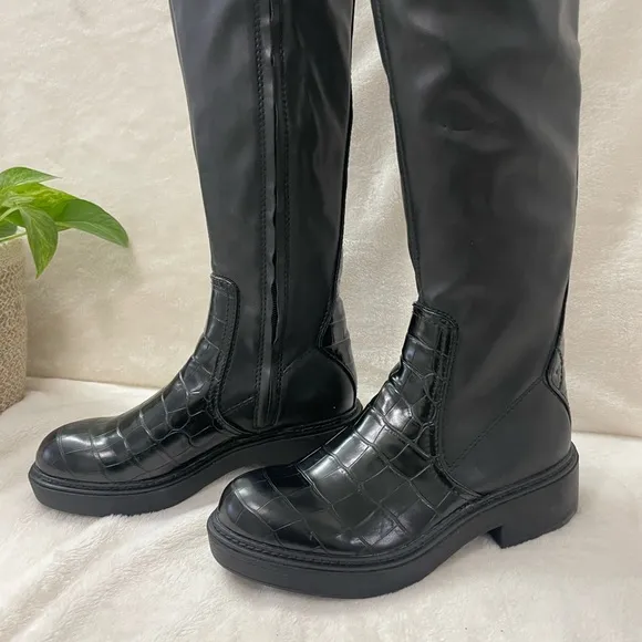 FRANCO SARTO Keaton High Shaft Boots chunky Lug Sole, E 508‎