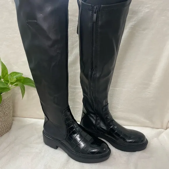 FRANCO SARTO Keaton High Shaft Boots chunky Lug Sole, E 508‎