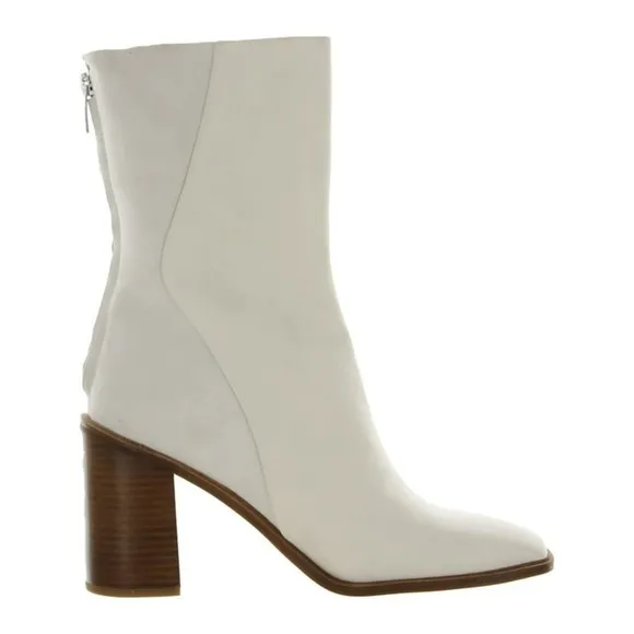 Franco Sarto Steviena Womens Leather Square Toe Mid-Calf Boots