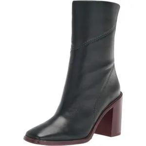 Franco Sarto Women's Stevie Mid Calf Boots Leather, Black Size 6M