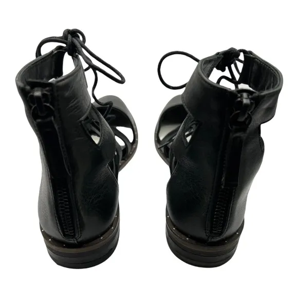 Freda Salvador Black Gladiator Sandals