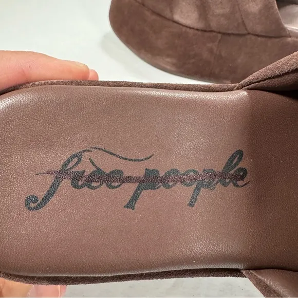 Free People Almost Paradise Platform Sandals Sunbaked Brown Women's Size 8.5