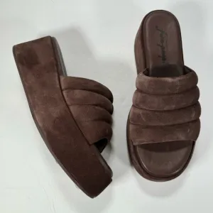 Free People Almost Paradise Platform Sandals Sunbaked Brown Women's Size 8.5