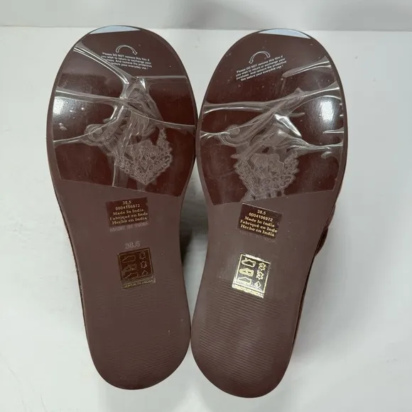 Free People Almost Paradise Platform Sandals Sunbaked Brown Women's Size 8.5
