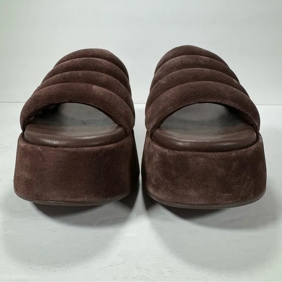 Free People Almost Paradise Platform Sandals Sunbaked Brown Women's Size 8.5