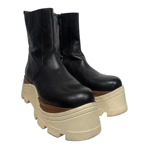 Free People Alohas Phoenix Chunky Chelsea Platform Boots Size 39