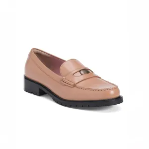 Free People Collection Leather Liv Loafers Taupe Camel Women’s EU Size 39