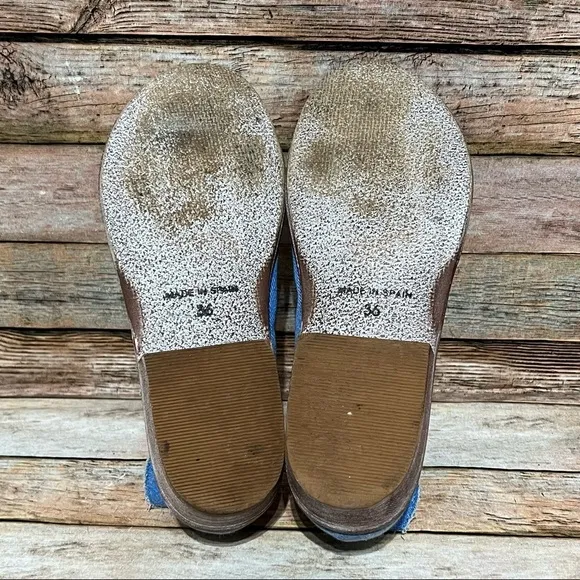 Free People Denim Open Toe Sandals