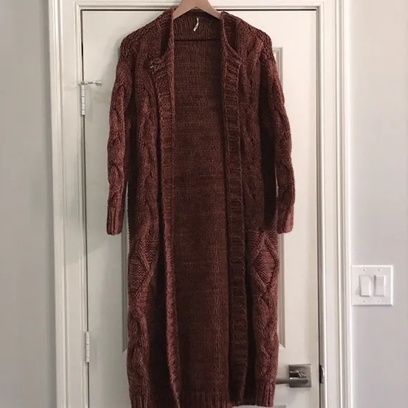 Free People Keep in Touch Chunky Cardi XS