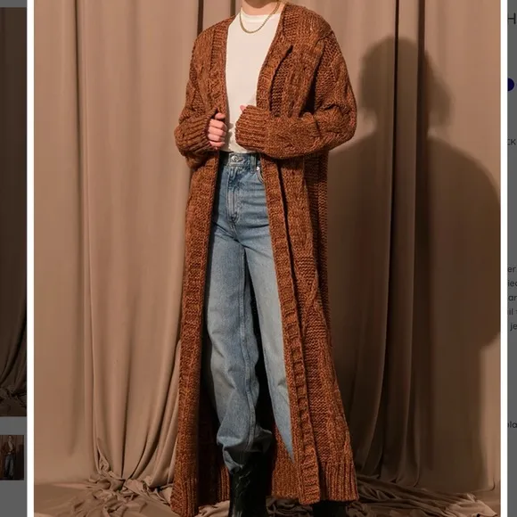 Free People Keep in Touch Chunky Cardi XS