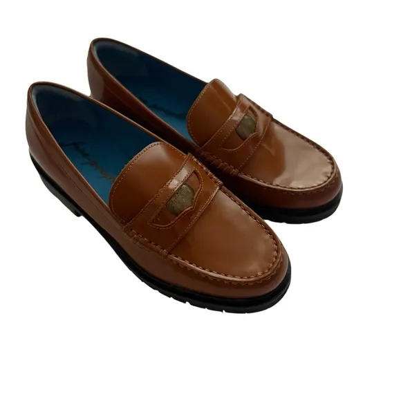 Free People Liv Womens Loafers Size 7.5 Brown Leather Classic New In Box