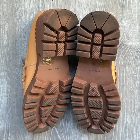 Free People Lyra Lug Sole Loafer Saffron