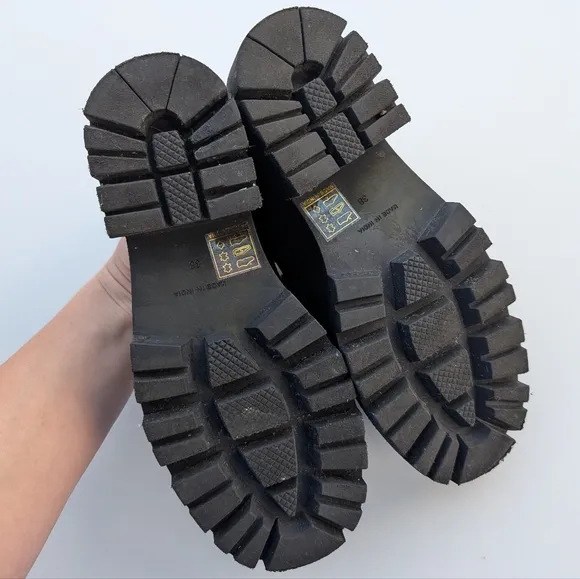 FREE PEOPLE Lyra Lug Sole Womens Platform Loafers Size 38