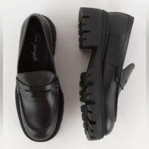 FREE PEOPLE Lyra Lug Sole Womens Platform Loafers Size 38