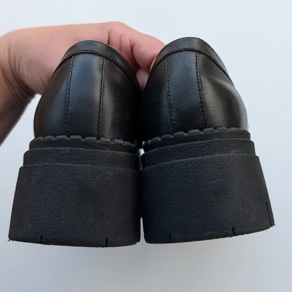 FREE PEOPLE Lyra Lug Sole Womens Platform Loafers Size 38
